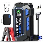 2500A Jump Starter with 150PSI Air Compressor 12V Battery Box Jumper Pack