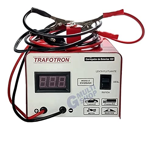 Carregador Bateria 12v 20ah Carro Caminhao Flutuante Inteligente Cv20