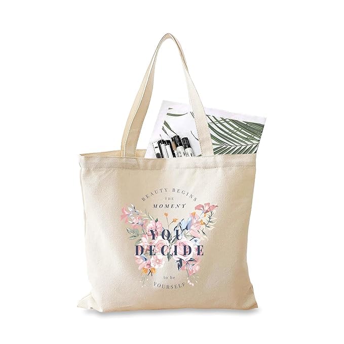 Darkbuck Canvas Tote Bag For Women & Man printed Aesthetic Unisex Shoulder bag YOU DECIDE White (B0CW3G5X79) Amazon Price History, Amazon Price Tracker