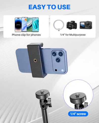 Extendable Phone Tripod for iPhone, Selfie Stick with Remote & Phone Holder - image 3