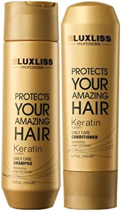 Luxliss Protects Your Amazing Hair Keratin System Daily Care Shampoo - 250ml and Conditioner - 200 ML