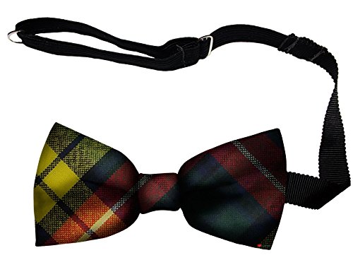 Noeud papillon homme laine Écosse sangle réglable Buchan Tartan