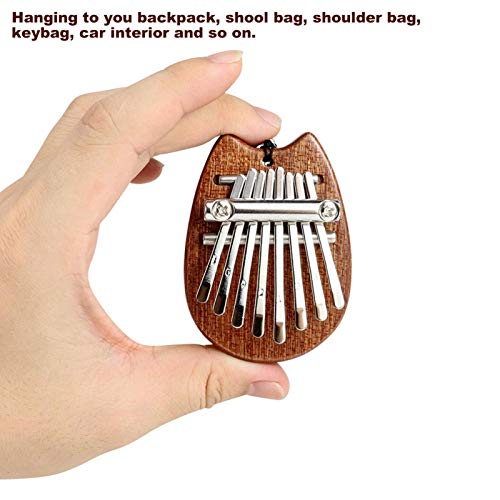 xiaoxin 8 Clés Kalimba,Facile À Transporter,Beau Pendentif,Corps en Bois D’acajou Massif,Jouer des Sons Merveilleux - Les Beatles, Paul McCartney, John Lennon, RIngo Starr, George Harrison xiaoxin 8 Clés Kalimba,Facile À Transporter,Beau Pendentif,Corps en Bois D'acajou Massif,Jouer des Sons Merveilleux – Image 4