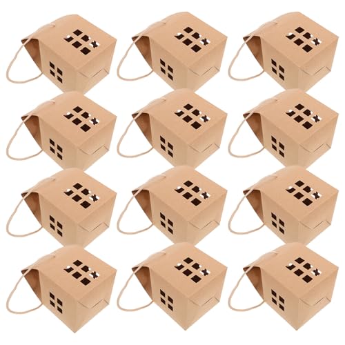 Boîte à biscuits maison en papier marron pour souvenirs