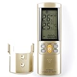 Universal Air Conditioner Remote Control KT-N828 Fahrenheit Preset Temperature with Back Light Bracket Holder for Carrier CHIGO ELECTROLUX FUJITSU GOLDSTAR HITACHI LG or Other Brands of Conditioning