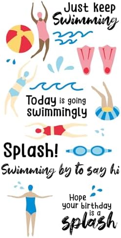 Sizzix Clear Stamps Set – Synchronized Swimmers by Catherine Pooler image 5