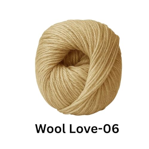 Image of VCR Tan Brown Yarn, 25 Grams Hank, 85 Meters Length, 100% Merino Wool, Pack of 1, Shrink-Resistant Soft, Warm and Premium Wool Yarn for Knitting, Crochet and Craft Projects