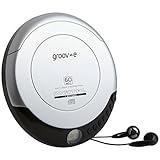 groov e RETRO Compact CD Player - Personal Music Player with CD-R & CD-RW Playback - Anti-Skip Protection, Programmable Tracks - Earphones Included - Micro-USB or Battery Powered - Silver - Image 2