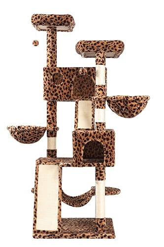 Árbol para gatos WEEWAY torre multi-niveles 65 pulgadas miniatura 3