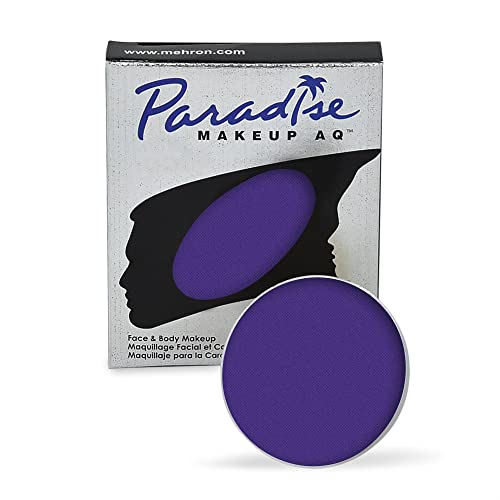 Image of Mehron Makeup Paradise Makeup AQ Refill Size | Stage & Screen, Face & Body Painting, Beauty, Cosplay, and Halloween | Water Activated Face Paint, Body Paint .25 oz (7 ml) (VIOLET)