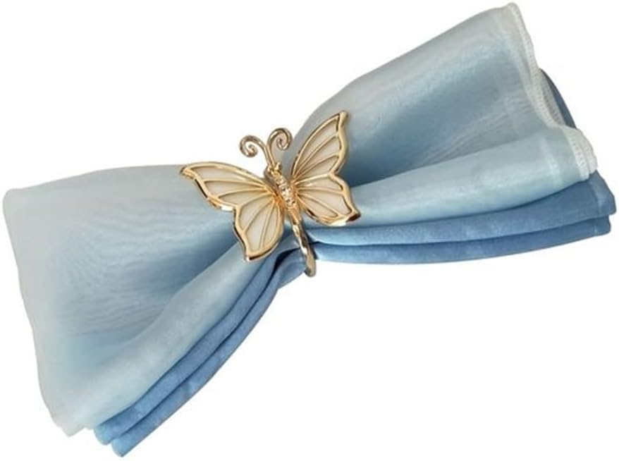 Fabric Napkin/Mouth Cloth Table Button/Mouth Combination Mediterranean
