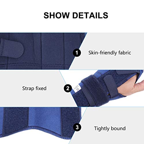 EXCEART Apoio de Pulso Cinta de Pulso Cinta de Fixação Suporte de Fixação de Mão Com Tala Protetor d