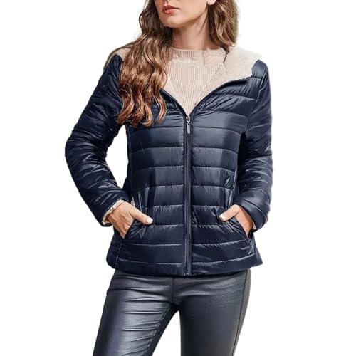 Doudoune longue fermeture éclair coupe-vent et veste de transition matelassée