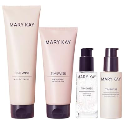 Mary Kay - TimeWise - Miracle Set - Normal/Dry - Cleanser, SPF 30 Day Cream, Night & Moisturizer - Line-Smoothing, Firming, Radiance - 4-Piece