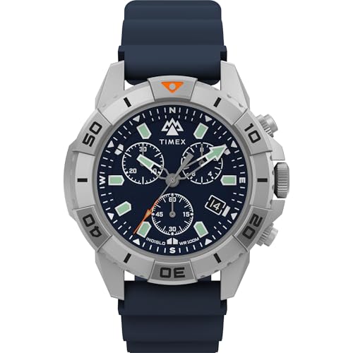 Timex Expedition Ridge Chronograph Blue Silicone Strap Watch by Timex - Used condition - CA$106.61