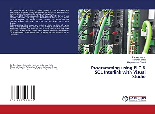 Programming using PLC & SQL Interlink with Visual Studio