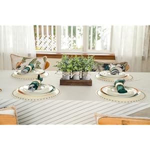 Dahey Centerpiece Table Decorations Coffee Table Decor Wood Tray 3 Galvanized Pots with Artificial Eucalyptus Plants Farmhouse Decor Table Centerpieces for Dinning Living Room Bath Kitchen Brown