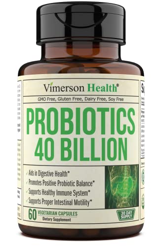 Probiotics 40 Billion CFU Supplement. Helps Improve Digestive, Urinary and Immune Health. Promotes Positive Probiotic Balance and Optimal Nutrient Absorption. Supports Immune System. Gluten Free