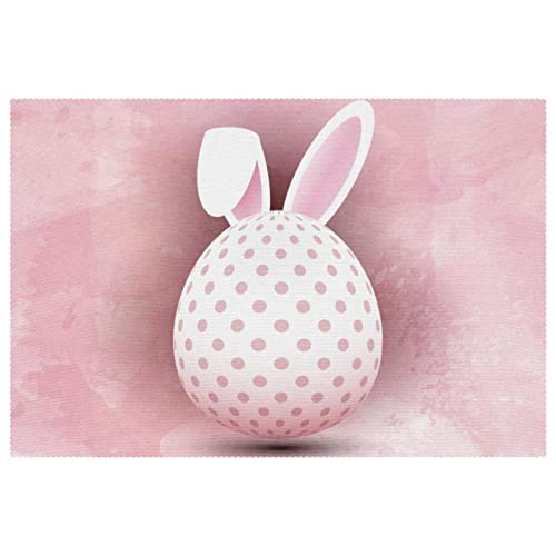 Sets de table œuf de Pâques aquarelle, le cadeau de table idéal x6