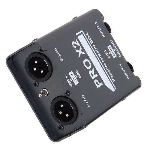 Isolateur acoustique 2 canaux anti-interférence électrique pour studio et autoradio