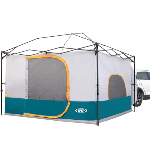 UNP Camping Canopy - Inner Tent - Side Tents - SUV Camping Cube for 10' x 10' Pop Up Canopies (Canopy Pole/Shelter NOT Included) (Ocean Blue-SUV Cube Tent)