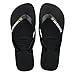 Produktbild Havaianas - Brasil Logo, ikonische, bequeme und langlebige Badelatschen mit Brasilien- Flagge und rutschfester Sohle mit farbigen Streifen, Unisex-Erwachsene