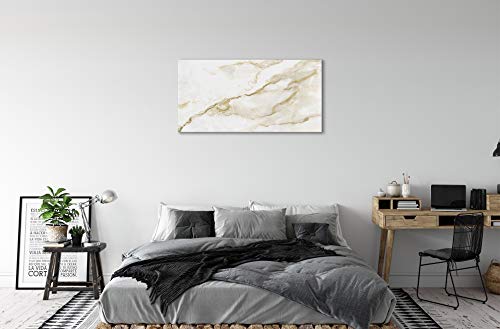 Impression sur verre 100x50cm marbre pour transformer un mur blanc vide