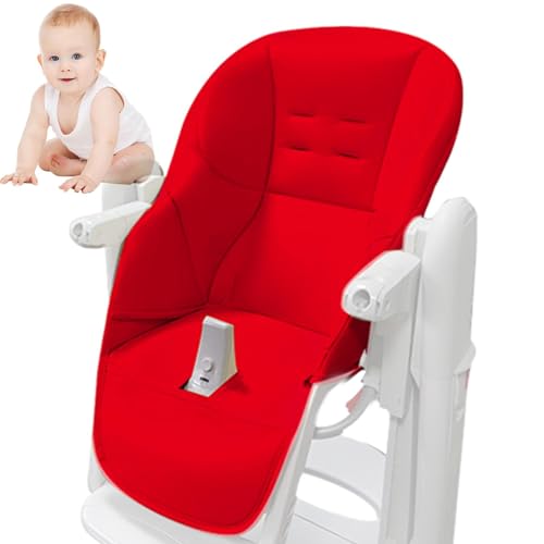 Image of Generic High Chair Covers for Baby, High Chair Cushion, Universial Replacement Cover for Gracos, Aoneo, Kosmic Jané, Peg Perego High Chair Seat Cover, Cot, Red, SRUEVV5S2R88Y0T9QN