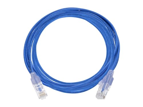 Image of Monoprice Cat6A 14ft 10-Color 10-Pk Patch Cable UTP 30AWG 10G Pure Bare Copper Snagless RJ45 SlimRun Series Ethernet Cable