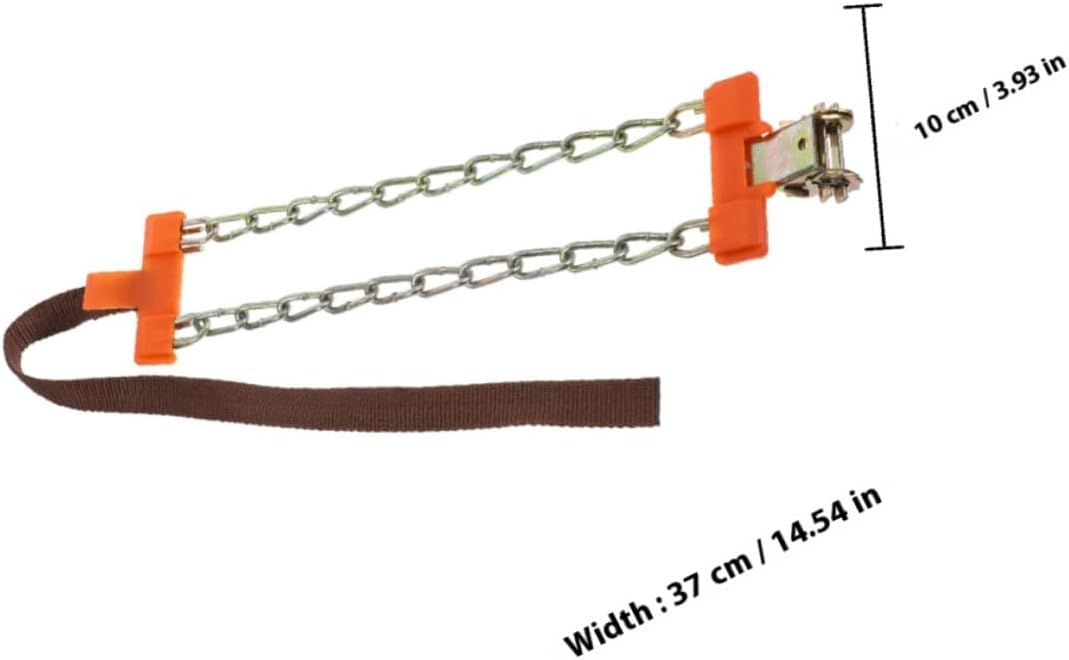 HEMOTON Universal Snow Chains for Cars and Suvs Medium Size Anti-skid Steel Tire Chains Winter Emergency Traction Accessories for Snow and Ice Driving