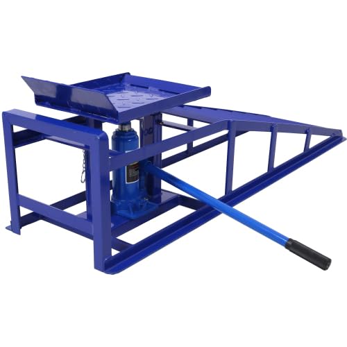2 Rampas hidráulicas para auto de 5 toneladas color azul miniatura 3