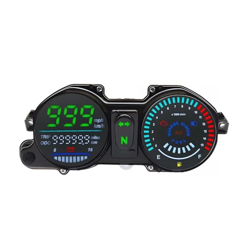 Tableau de bord de remplacement avec compteur vitesse moto LED CG150
