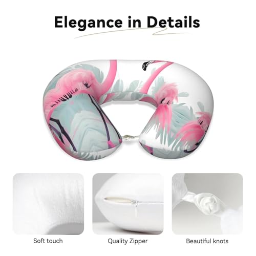 Almohada de viaje espuma viscoelástica U suave miniatura 3
