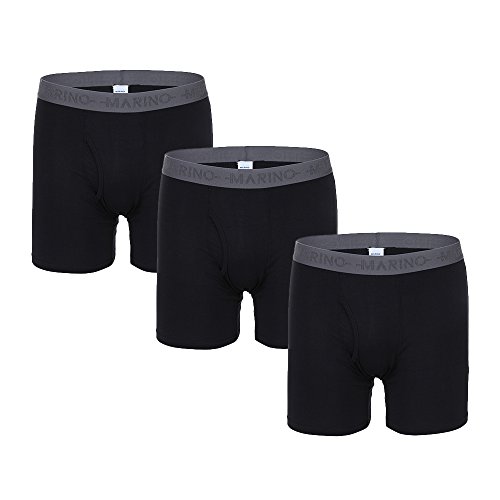 Mio Marino Mens Underwear Boxer Briefs - Snug Fit - Cotton Boxer Brief Underwear For Men - 3 Pack