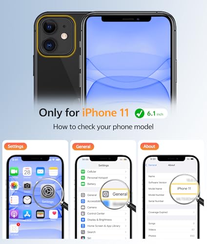 Image of FNTCASE for iPhone 11 Case: [Compatible with Magsafe] Translucent Matte Magnetic Phone Cover - Military Grade Drop Protection Shockproof Protective Cases - Black
