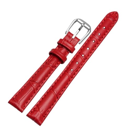 Bracelet en cuir de veau montre femme 10mm 12mm 14mm