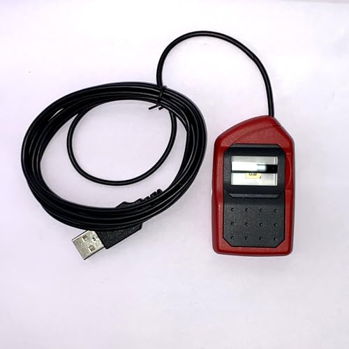 Image of Morpho E3 L1 MSO-1300 E3 Biometric Fingerprint Scanner with RD Service & Version Device (Red) | with High Secured Technology