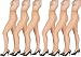 Produktbild Giulia Strumpfhosen 20 Den für Damen ohne Zwickel Feinstrumpfhose mit verstärkten Höschen Like 20 Daino 6er Pack XL
