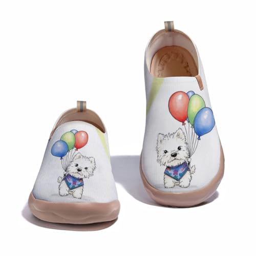 Women's art animal slip-on casual shoes, lively and cute patterns, lightweight and comfortable2