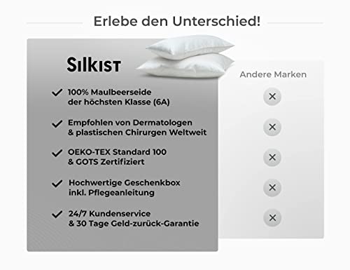 Seiden-Kopfkissenbezug SILKIST aus Maulbeerseide
