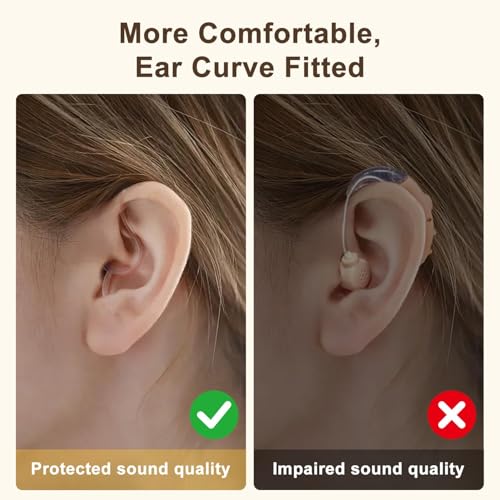 Ceretone Behind-the-Ear Hearing Aids, OTC Hearing Aids Rechargeable for Seniors with Superior Sound, Discreet & Light Weight, Great Gift — view 5