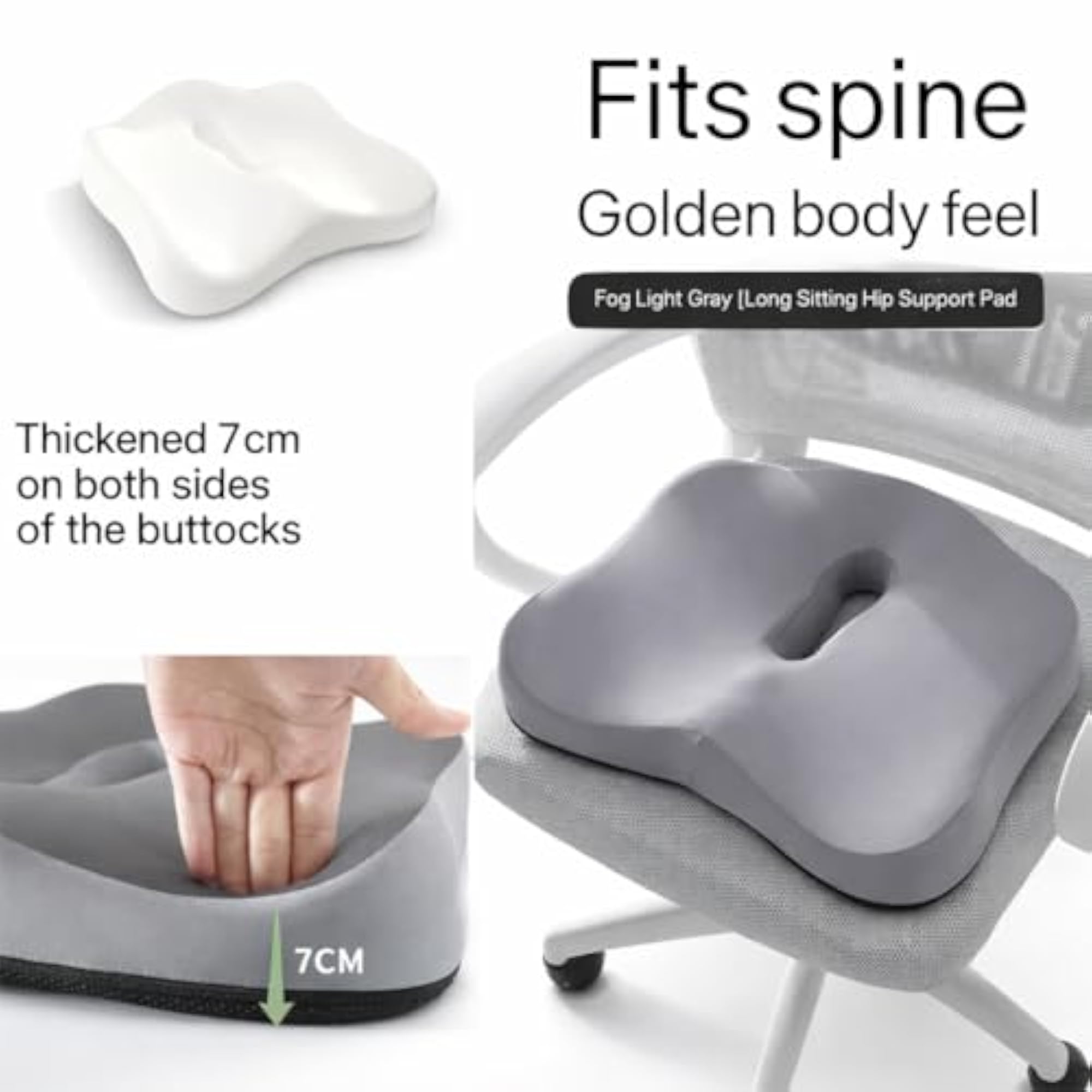 Memory Foam Seat Cushion for Tailbone Pain Relief