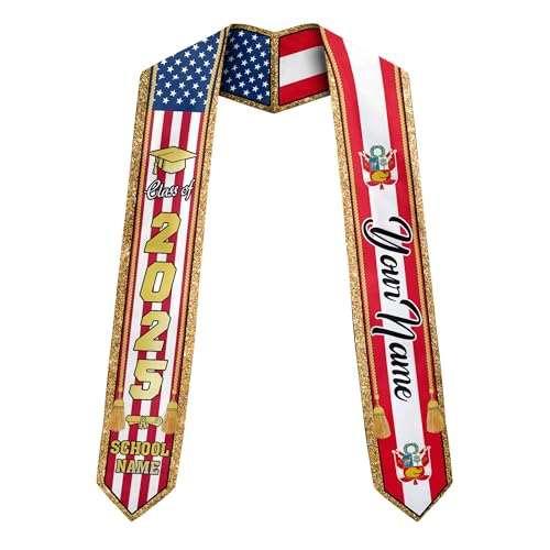 MonkeyVan Personalized Peruvian Graduation Stole, Peruvian Stoles Class Of 2025, Peruvians Graduation Sash, Custom Peru Stole M90