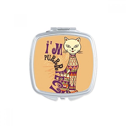 Miroir maquillage compact chat multicolore : le cadeau idéal et mignon