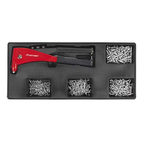 Sealey Tbt15 Outil Plateau avec Riveteuse et 400 Rivets pour Servante d'Atelier
