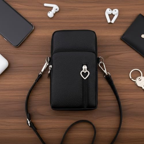 Image of JANKS Small Crossbody Bag for Women - Mini Phone Purses with Crossbody Strap and Wallet - Nylon Arm Bag