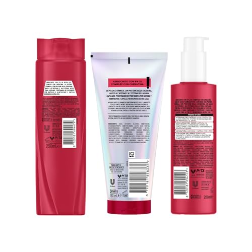 Sunsilk Kit Keratin System Shampoo 250Ml, Balsamo 180Ml E Siero Termoprotettore 200Ml, Set Cura Capelli Lisci Anticrespo Con Cheratina, Ultra Liss Complex, Capelli Morbidi E Rimpolpati 72H* - 6