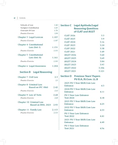 Image of Pearson'26 Legal Aptitude Workbook Law Entrances (UG & PG) 2026-2027 (CLAT, SLAT, BLAT, MAH(CET-LAW), AILET, PU, DU, IPU, UPES, & Other UG-PG Law ... GK, Current Affairs, English, & Reasoning