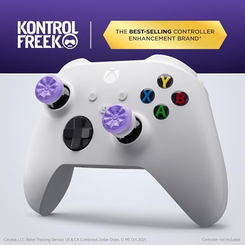 KontrolFreek FPS Freek Galaxy Purple for Xbox One and Xbox Series X Controller | 2 Performance Thumbsticks | 1 High-Rise, 1 Mid-Rise | Purple - 1