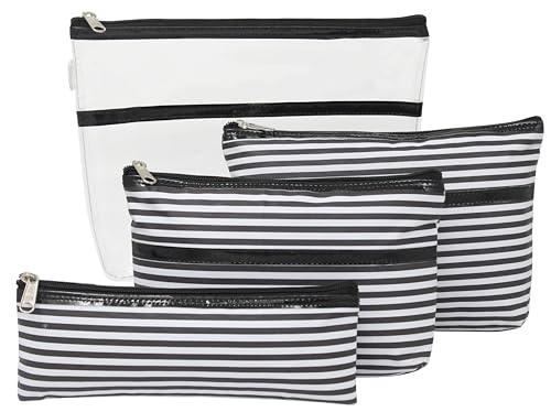 Boîte de rangement pour bijoux et maquillage en nylon noir de voyage
